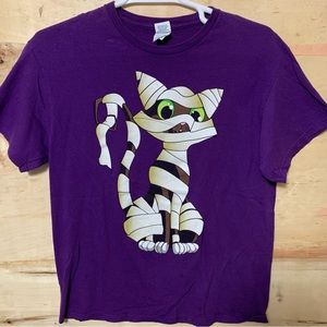Men's Halloween Mummy Cat T-Shirt